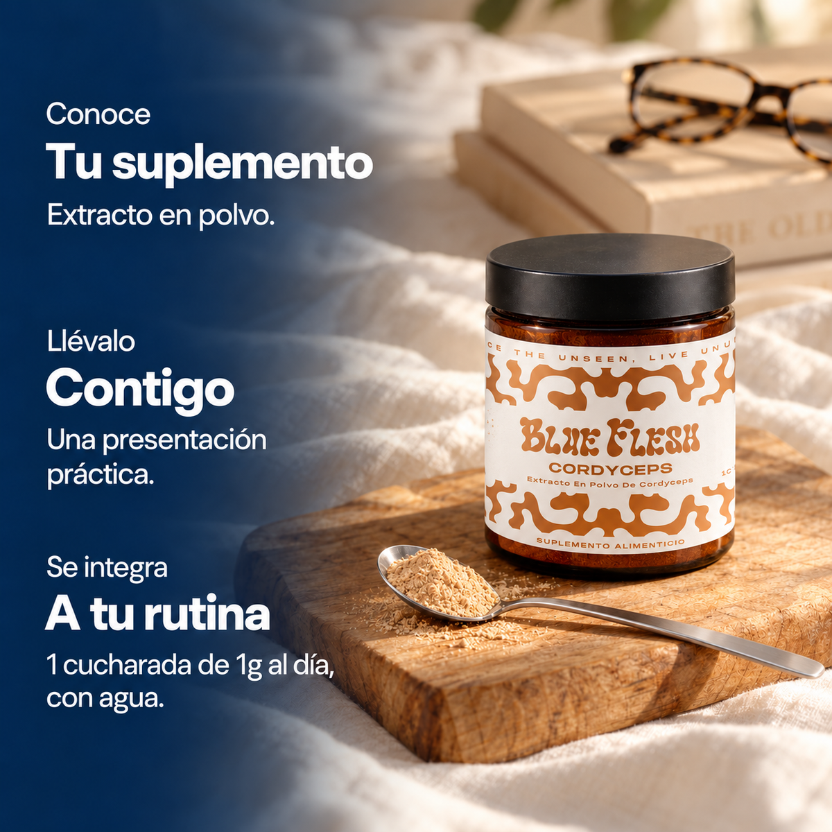 Cordyceps militaris: extracto en polvo 100 g o 60 cápsulas