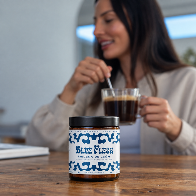 Mezcla bien: Melena de León: extracto en polvo 100 g o 60 cápsulas Blue Flesh en polvo
