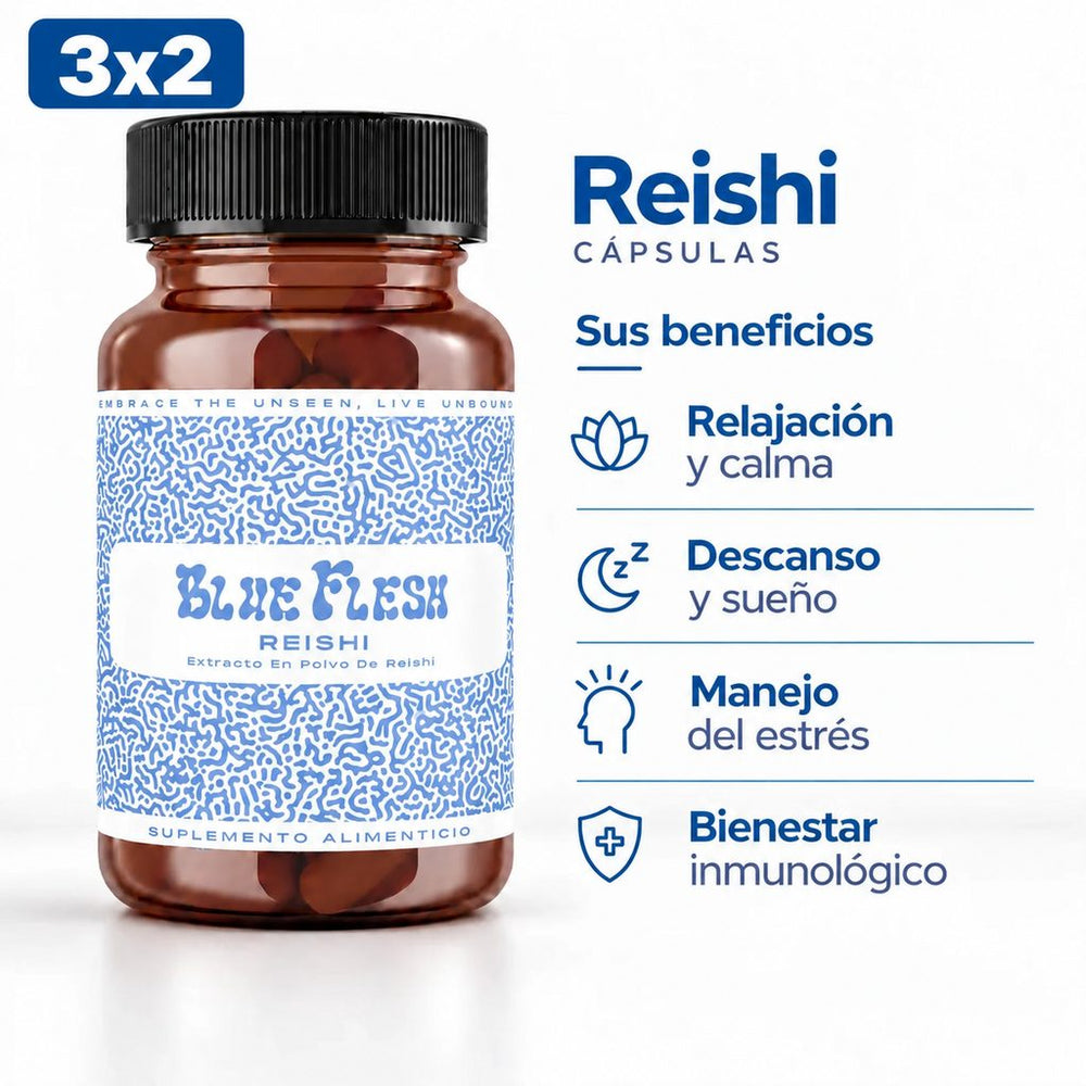 Reishi Blue Flesh, suplemento alimenticio