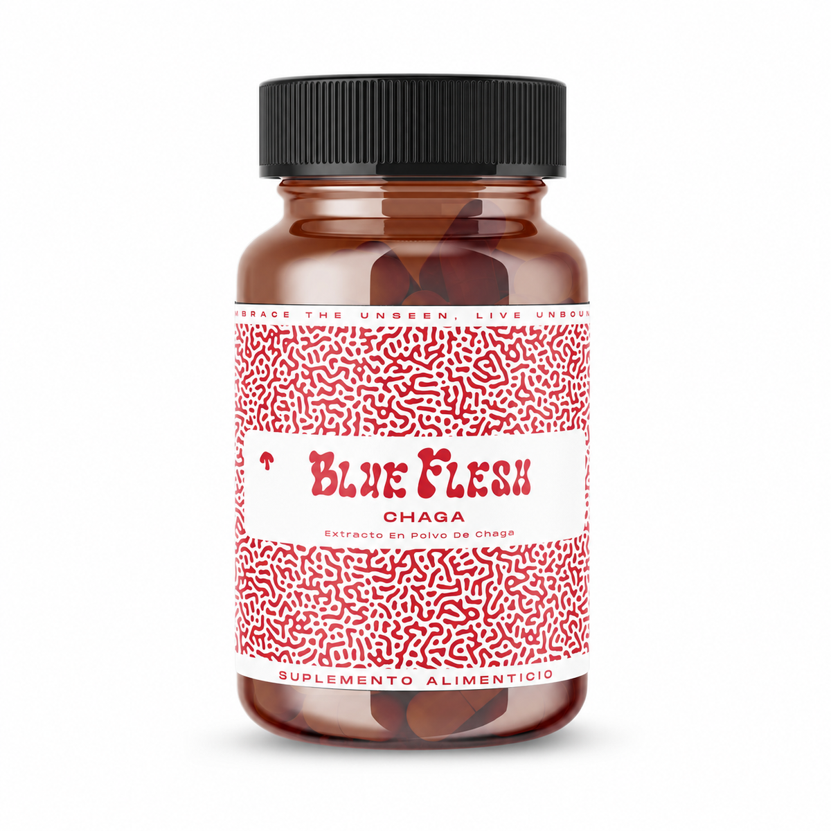 Chaga: extracto en polvo 100 g o 60 cápsulas | Blue Flesh