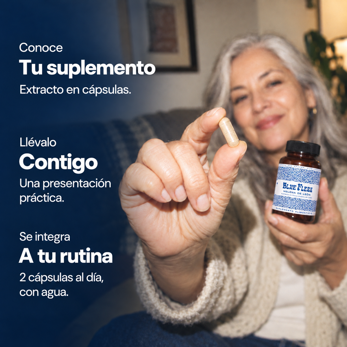 Melena de León: extracto en polvo 100 g o 60 cápsulas