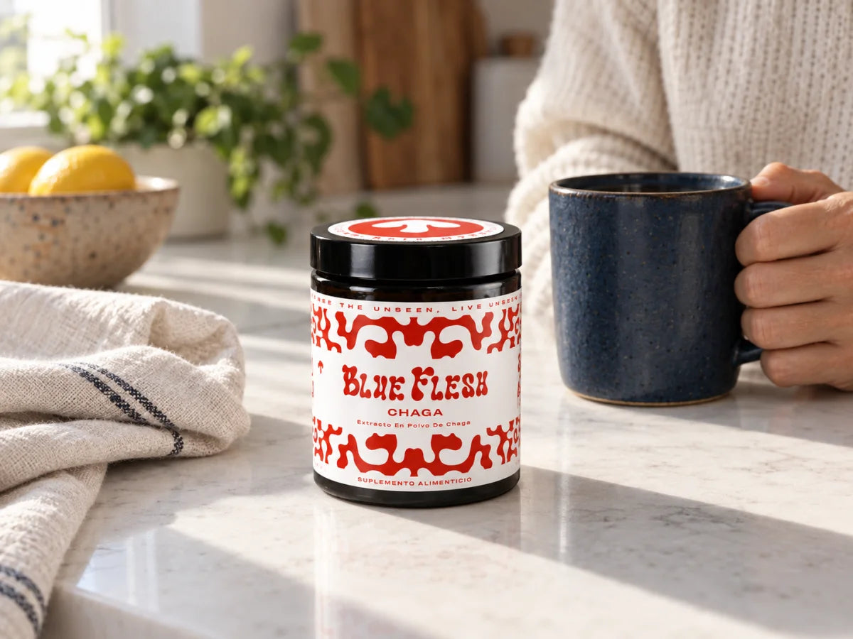Chaga Blue Flesh en un ritual cotidiano