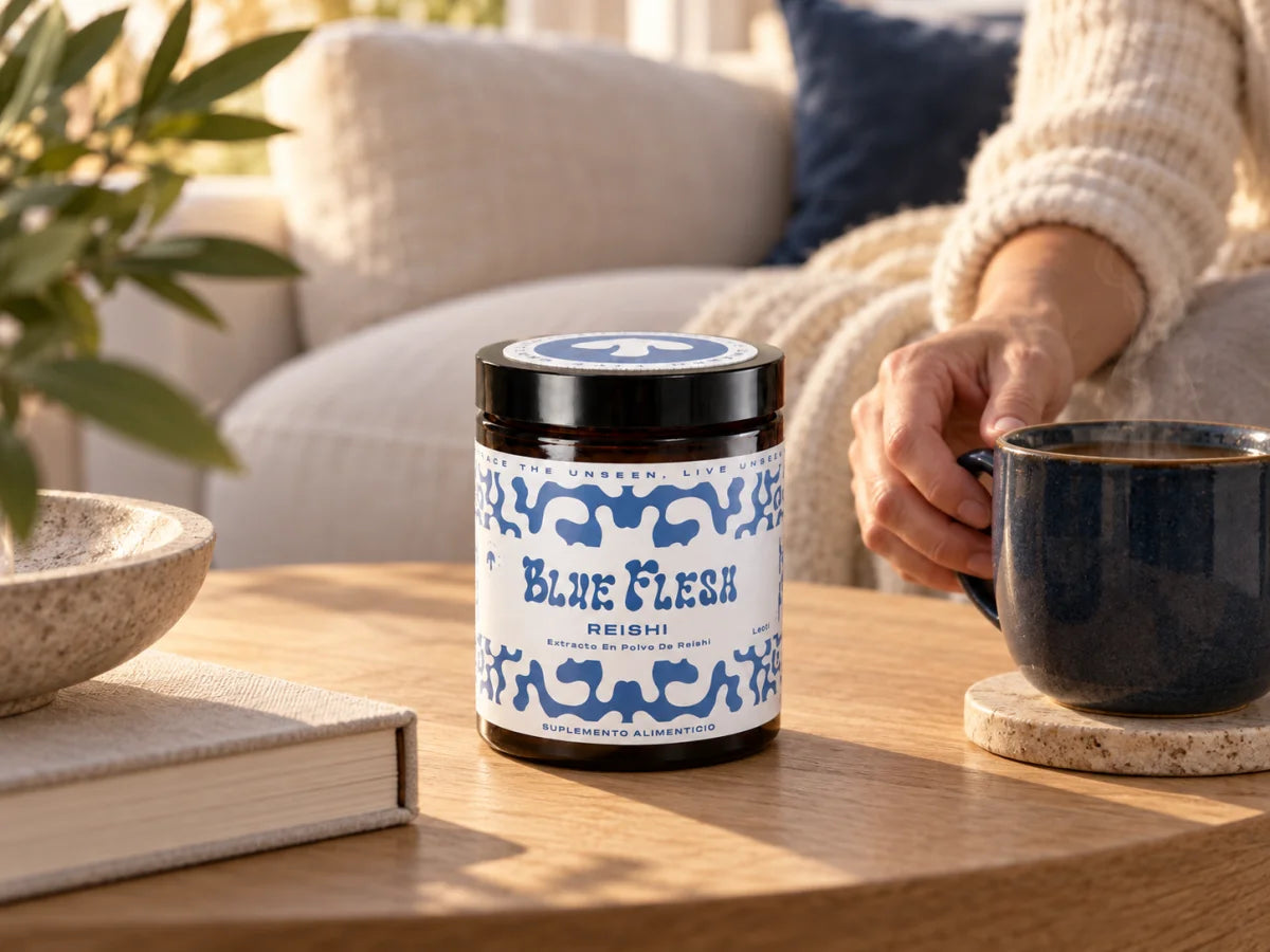 Reishi Blue Flesh en un ritual cotidiano